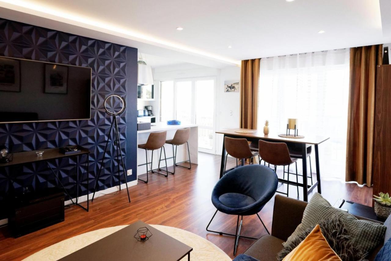 Le Luxe & Votre Vue Mer A Ouistreham Riva Bella Kültér fotó