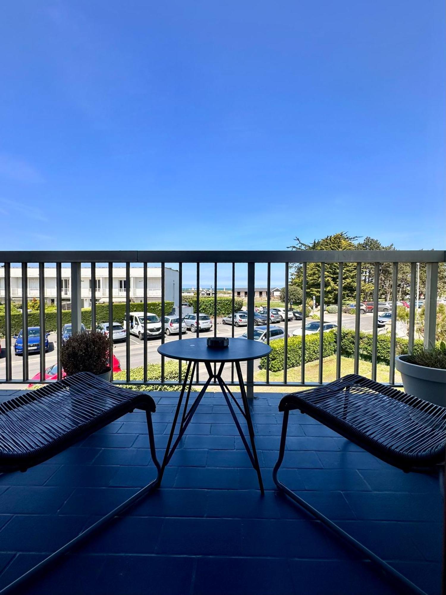 Le Luxe & Votre Vue Mer A Ouistreham Riva Bella Kültér fotó